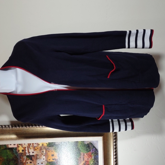 Talbot's Cotton/Nylon Knit Cardigan Style Jacket - Picture 1 of 5